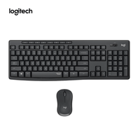 Kit Teclado y Mouse Logitech MK295 SilentTouch Inalámbrico Español USB Negro