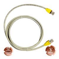 Cable de Red UTP Cat 6  Gris Cobre 5 Metros SATRA