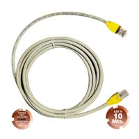 Cable de Red UTP Cat 6  Gris Cobre 10 Metros SATRA