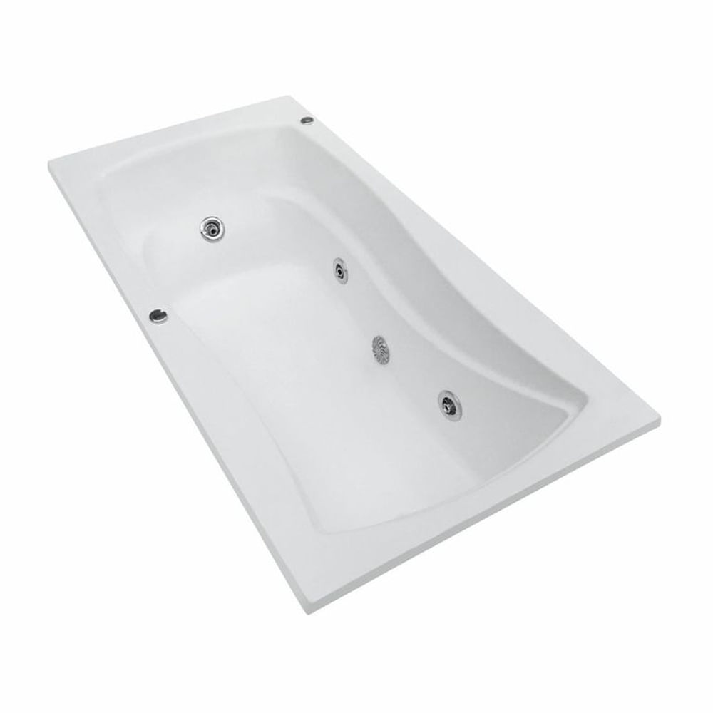 TINA HIDROMASAJE AKIRA BUILDER 166 X 90 Blanco
