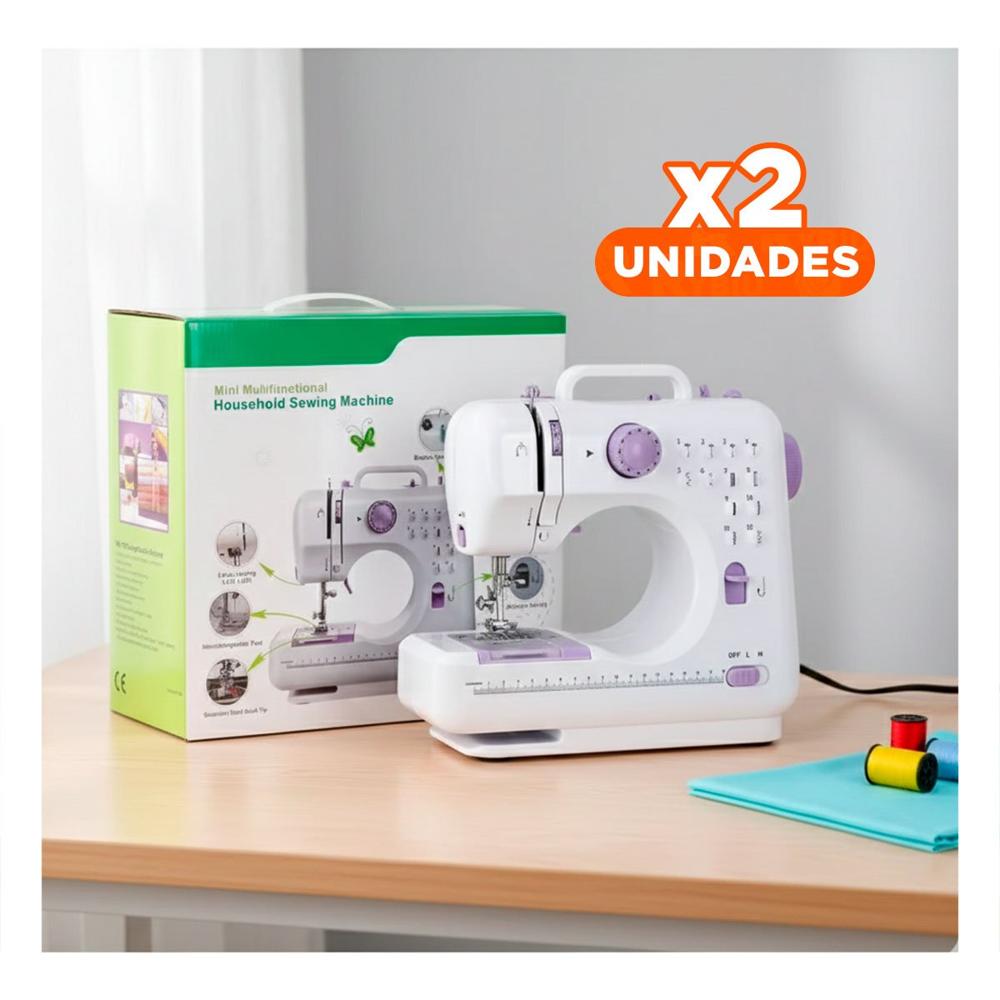 Pack2 Cosedora pensada para Mesas Domesticas con Presencia Compacta Color Blanco