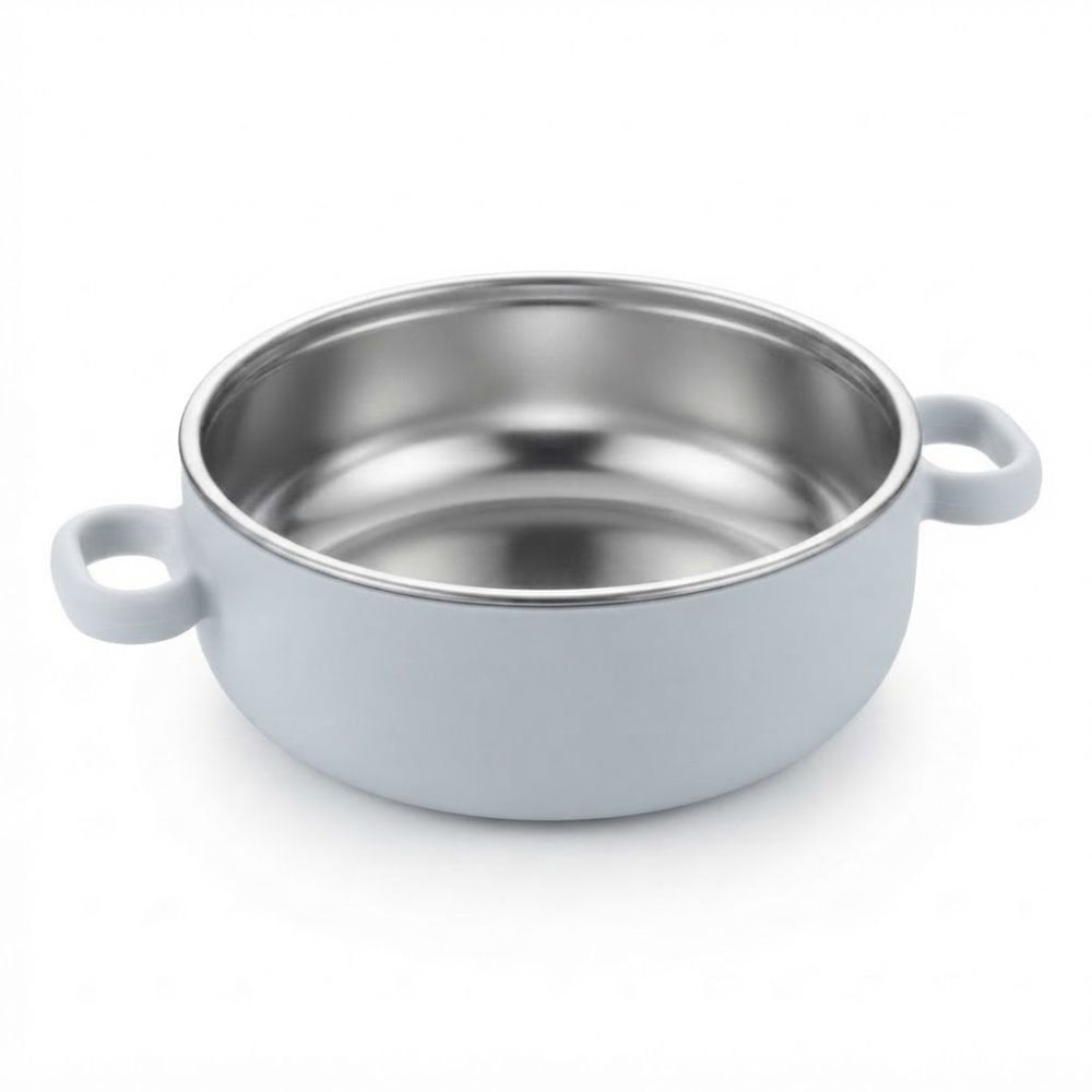 Bowl de Acero con Funda de Silicona Plomo 13.5 cm