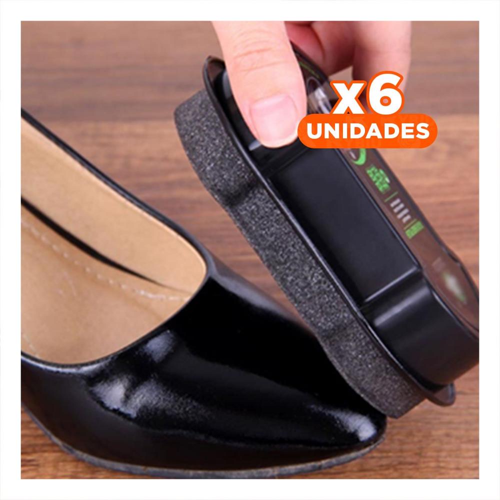 Pack6 Cera Lustradora Negro 6.5x10.5cm Mantiene Tus Zapatos Como Nuevos Siempre Y Papel Regalo