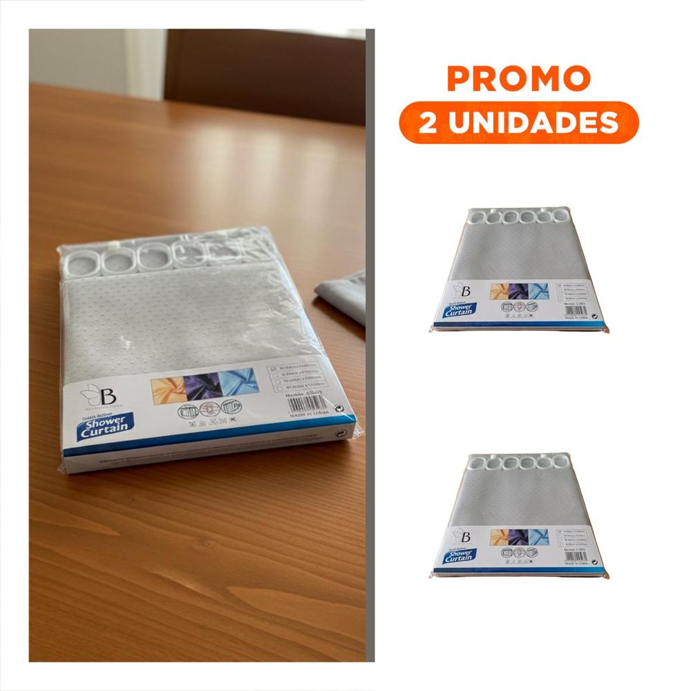 Pack2 Cubierta pensada para Ducha con Patron Triangulos Color Plomo 180x180 Y Regalo Sticker