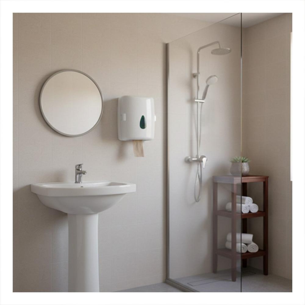 Soporte de Papel Toalla Vertical Blanco en Rollo para Cocina Y Notas