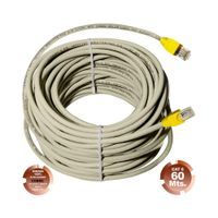 Cable de Red UTP Cat 6  Gris Cobre 60 Metros SATRA