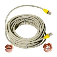Cable de Red UTP Cat 6  Gris Cobre 40 Metros SATRA