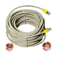 Cable de Red UTP Cat 6  Gris Cobre 70 Metros SATRA