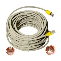 Cable de Red UTP Cat 6  Gris Cobre 80 Metros SATRA