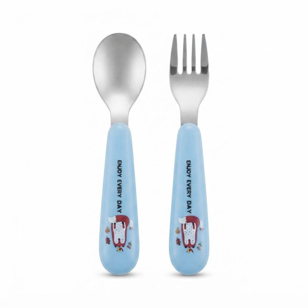 Set de Cubiertos de Acero Azul Enjoy Every Day con Estuche