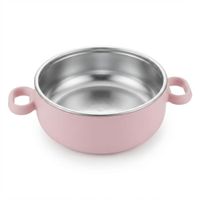 Bowl de Acero con Funda de Silicona Palo Rosa 13.5 cm