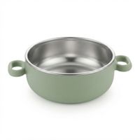 Bowl de Acero con Funda de Silicona Verde Menta 13.5 cm