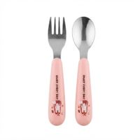 Set de Cubiertos de Acero Rosado Enjoy Every Day con Estuche