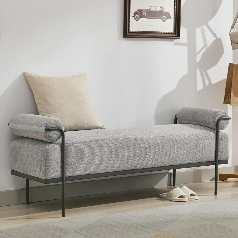Banqueta Queen Sybil Gris Plata Coricha Home
