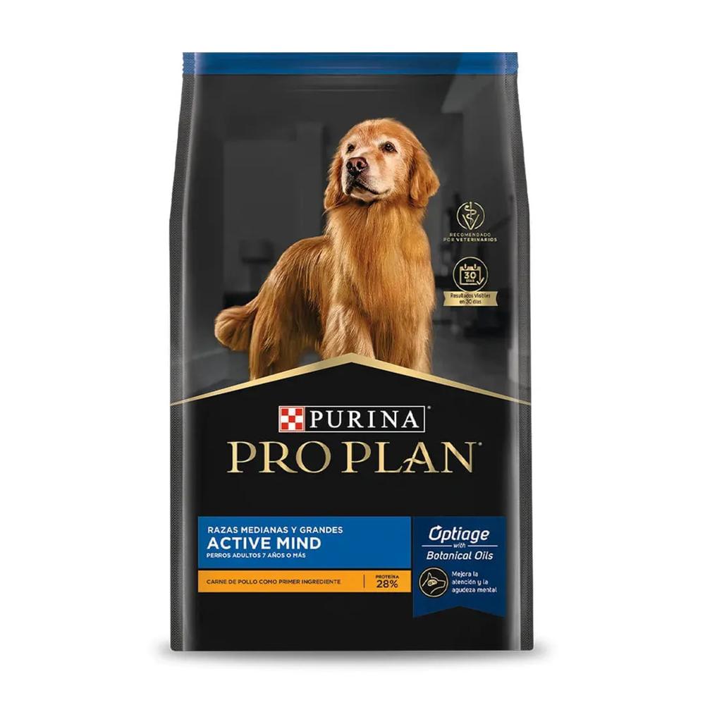 Pro Plan Active Mind Perros Adultos Mayores de 7 años Raza Mediana - 3kg
