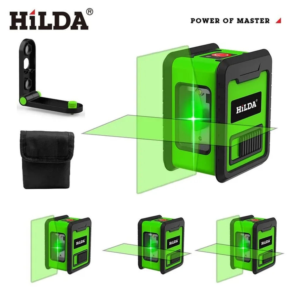 Nivel Láser 2 líneas HILDA luz verde Verde