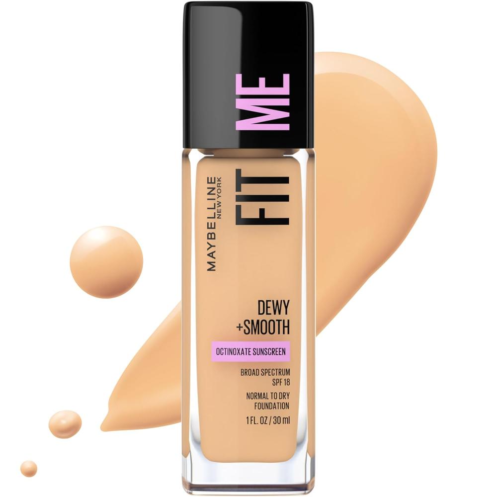 BASE DE MAQUILLAJE FIT ME DEWY + SMOOTH MAYBELLINE | BEIGE NATURAL