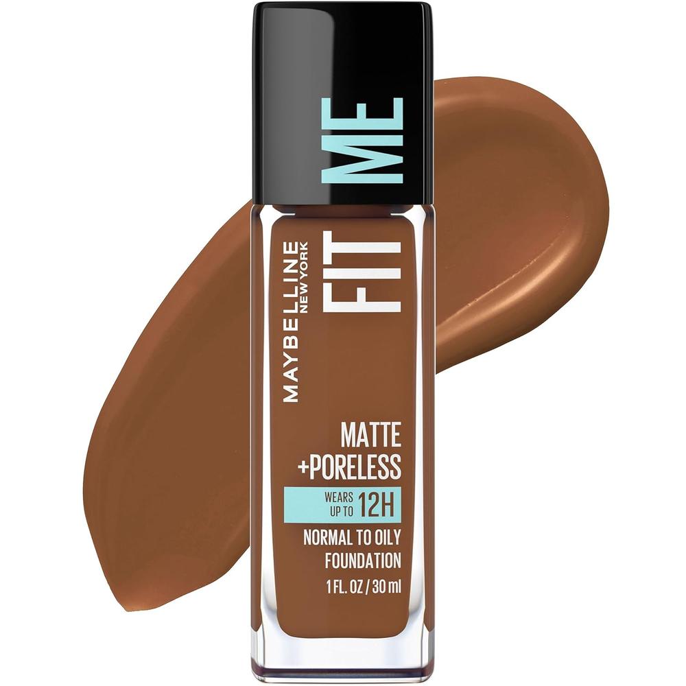 BASE DE MAQUILLAJE FIT ME MATTE + PORELESS MAYBELLINE | DORADO INTENSO