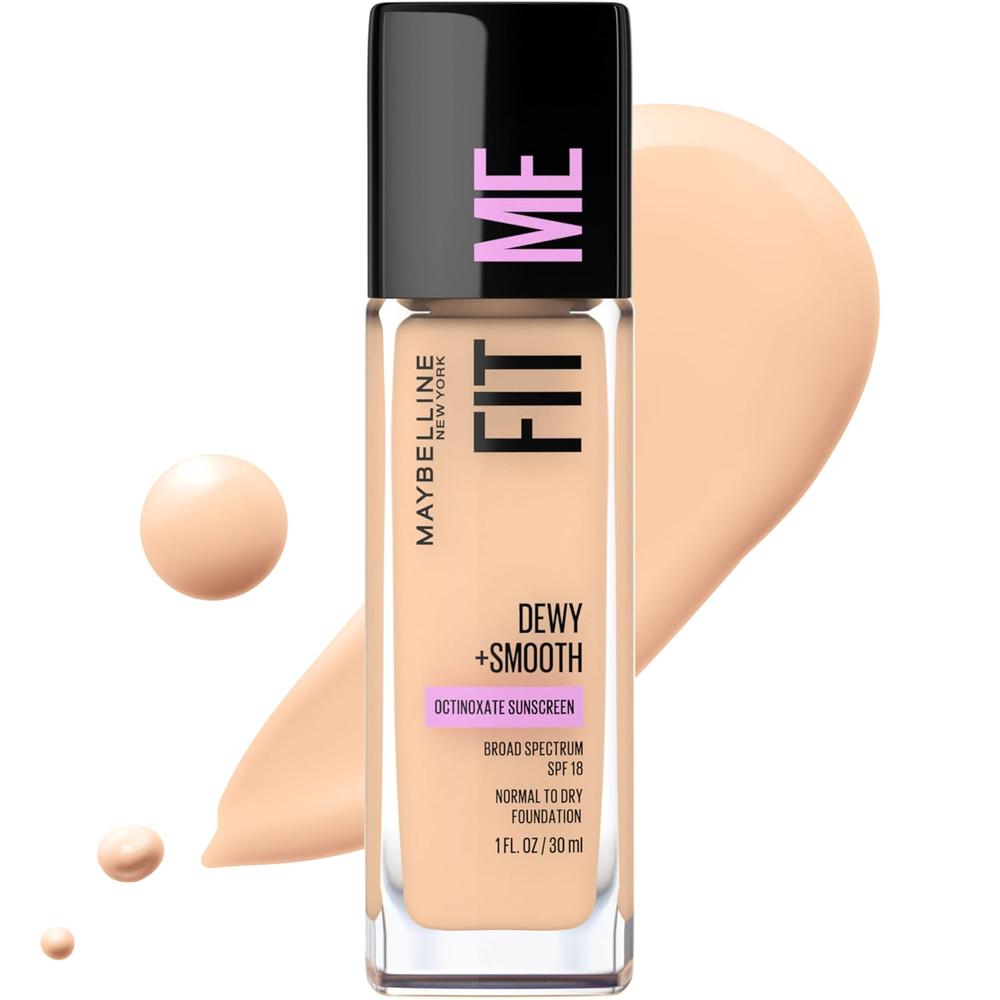 BASE DE MAQUILLAJE FIT ME DEWY + SMOOTH MAYBELLINE | PORCELANA