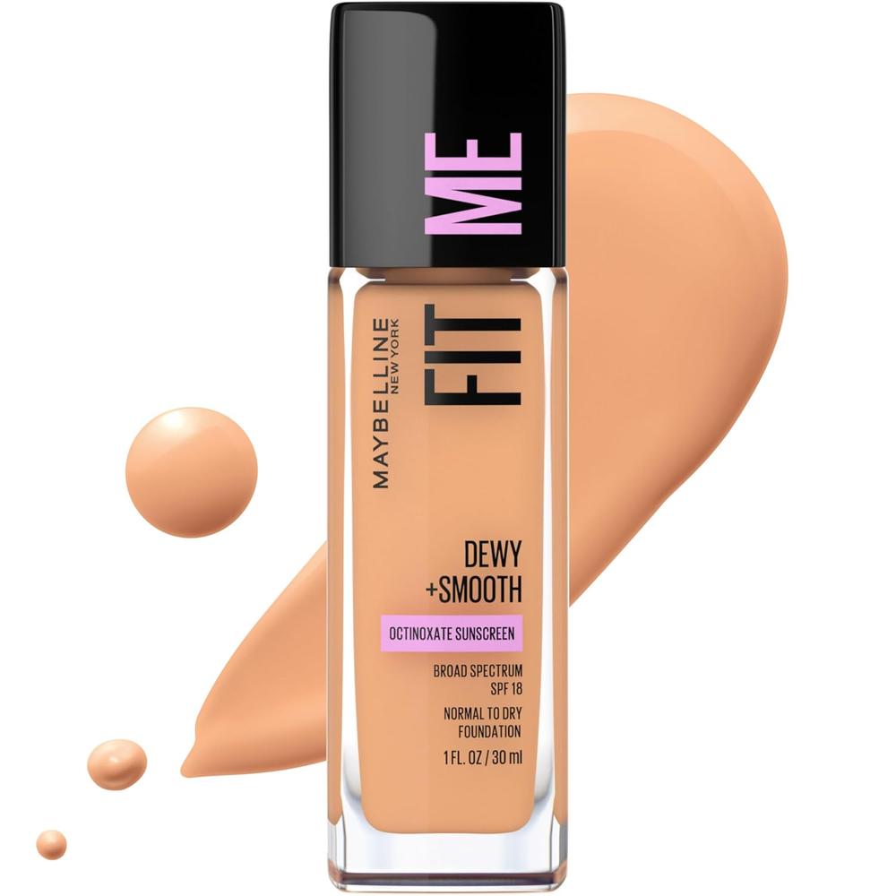 BASE DE MAQUILLAJE FIT ME DEWY + SMOOTH MAYBELLINE | SUN BEIGE