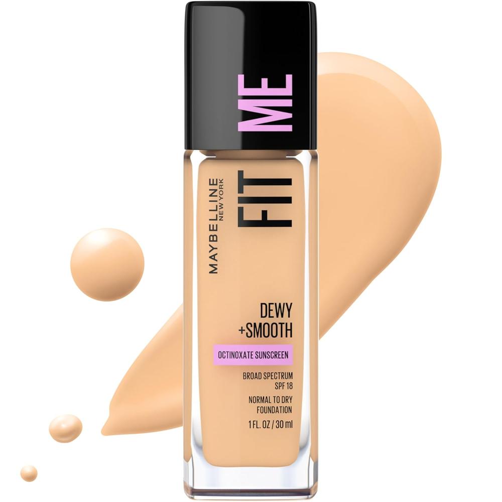 BASE LÍQUIDA FIT ME DEWY + SMOOTH MAYBELLINE | NUDE CÁLIDO