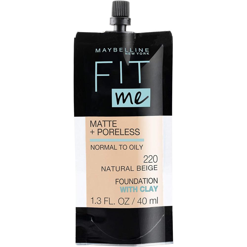 BASE LÍQUIDA FIT ME MATTE + PORELESS MAYBELLINE | TONO 220