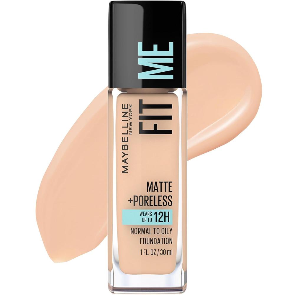 BASE DE MAQUILLAJE FIT ME MATTE + PORELESS MAYBELLINE | BEIGE CREMOSO