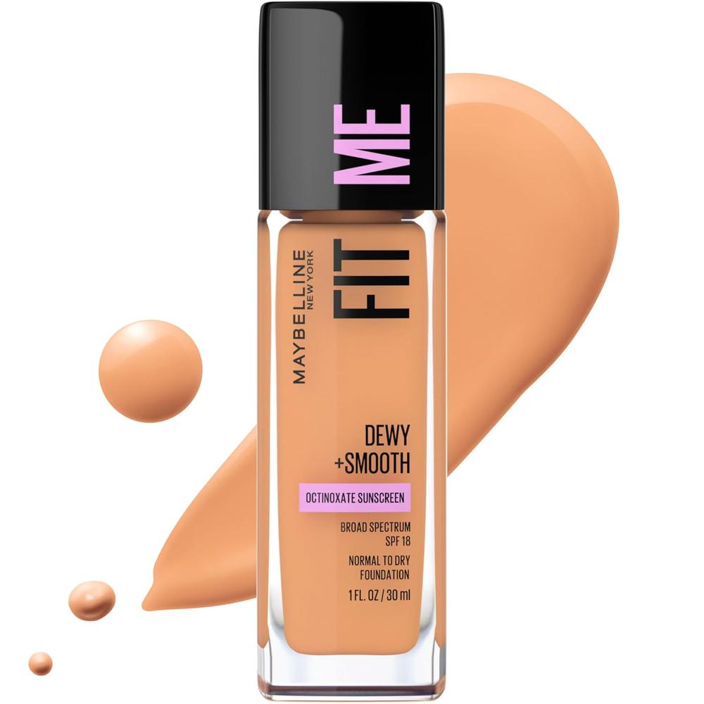 BASE LÍQUIDA FIT ME DEWY + SMOOTH MAYBELLINE | WARM HONEY