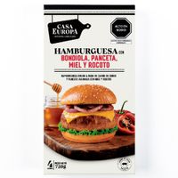 Hamburguesa con Bondiola, Pancenta CASA EUROPA Miel y Rocoto Caja 4un