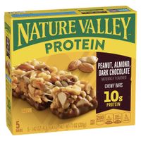 Barra de Cereal NATURA VALLEY Protein Sabor a Maní, Almendra y Chocolate Caja 5un