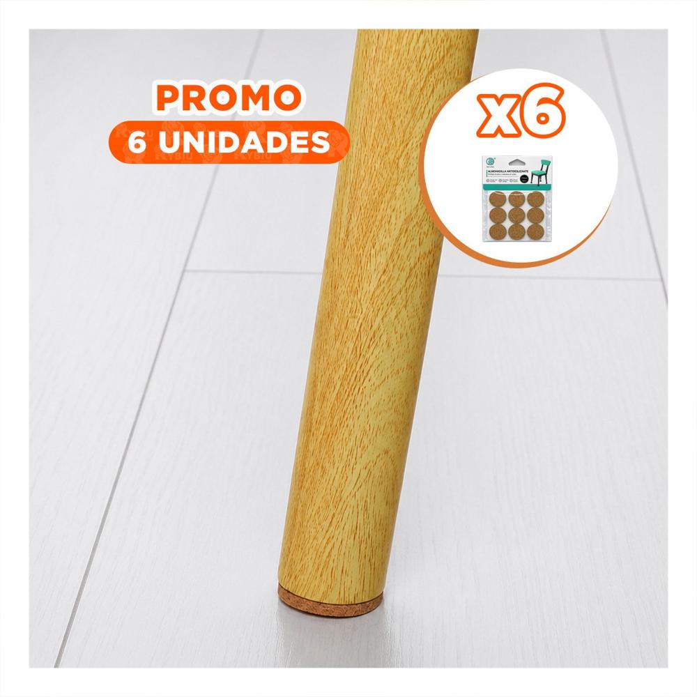 Pack6 Pack Almohadillas Redondas para Muebles Antideslizantes Mostaza 9 Piezas YPapel Regalo