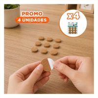 Pack4 Pack Almohadillas para Patas de Muebles Antideslizantes Redondas Mostaza YPapel Regalo