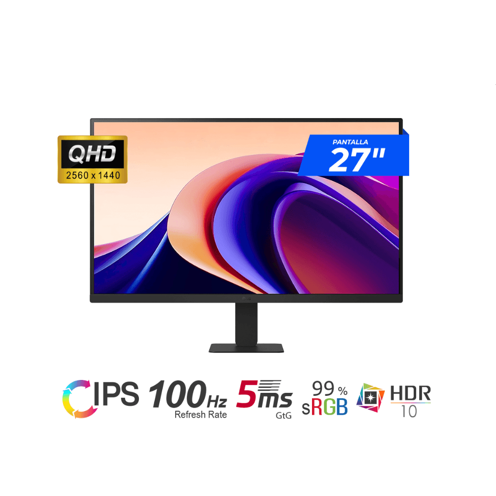 Monitor LG 27U631A-B 27  IPS QHD 2560x1440 HDR10 100Hz USB-C HDMI