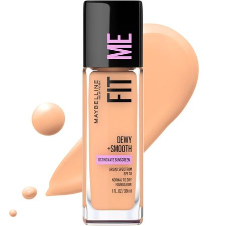 BASE DE MAQUILLAJE FIT ME DEWY + SMOOTH MAYBELLINE | BEIGE CLARO