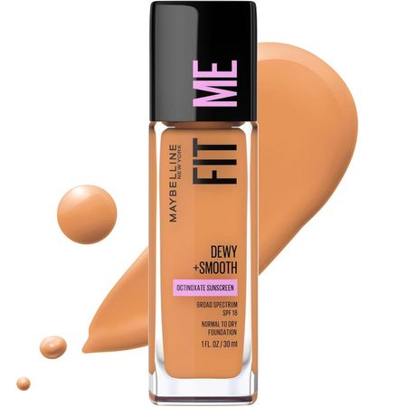 BASE DE MAQUILLAJE FIT ME DEWY + SMOOTH MAYBELLINE | TOFFEE