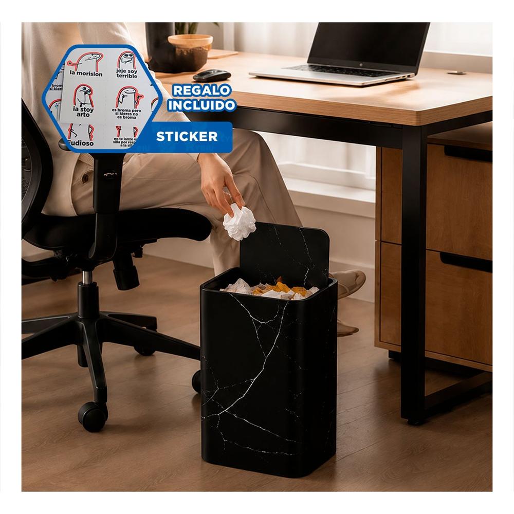 Recolector para Cocina Desmontable de Residuos Color Negro YRegalo Sticker Recolector Practico de Residuos para Cocina Negro YRegalo Sticker