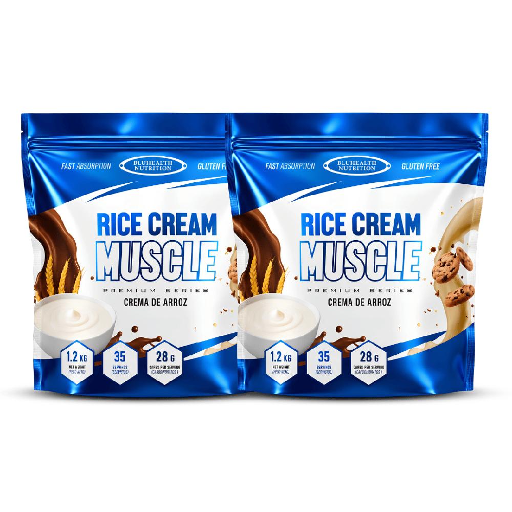 PACK X 02 - Crema de Arroz Bluhealth Nutrition 1.2 Kg - Chocolate
