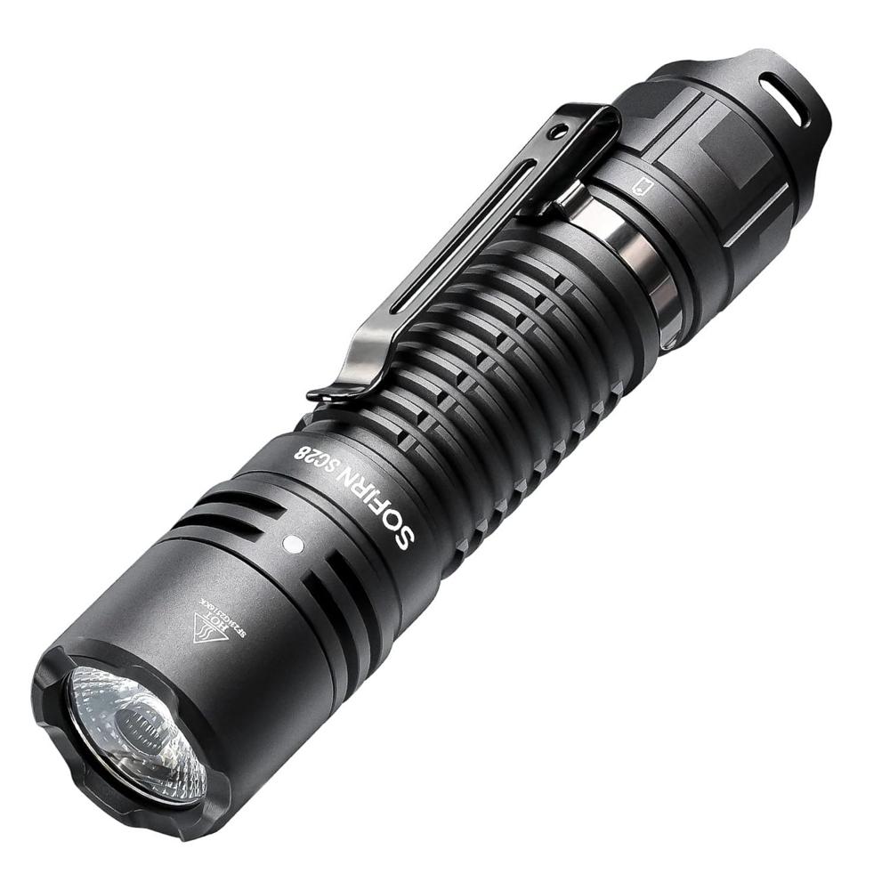 Linterna Táctica LED Recargable 2800 Lúmenes USB-C Batería 5000mAh IPX8