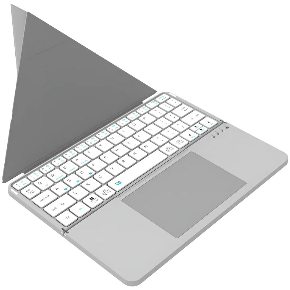 Teclado PLEGABLE BLUETOOTH con TOUCHPAD - SILVER