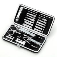 Set Manicure y Pedicure Estuche 16 En 1 Kit Acero Inoxidable