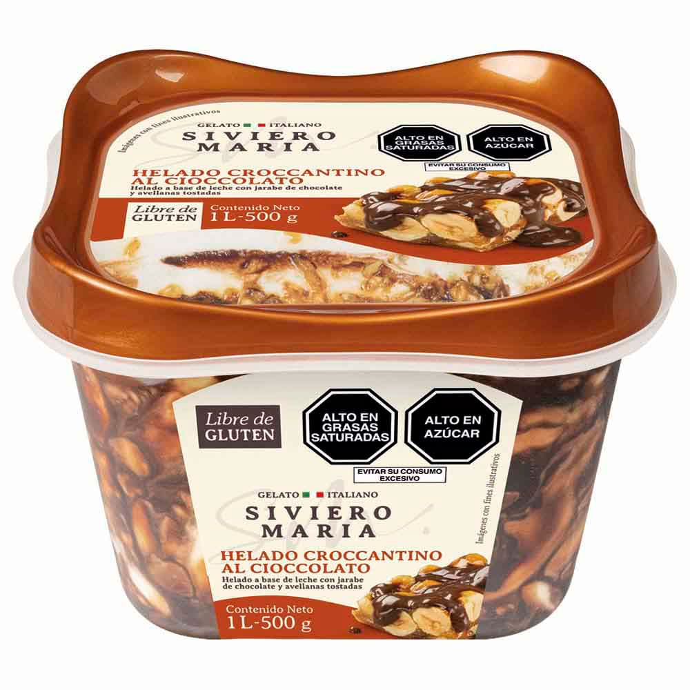 Helado SIVIERO MARIA Croccantino al Cioc Pote 1L