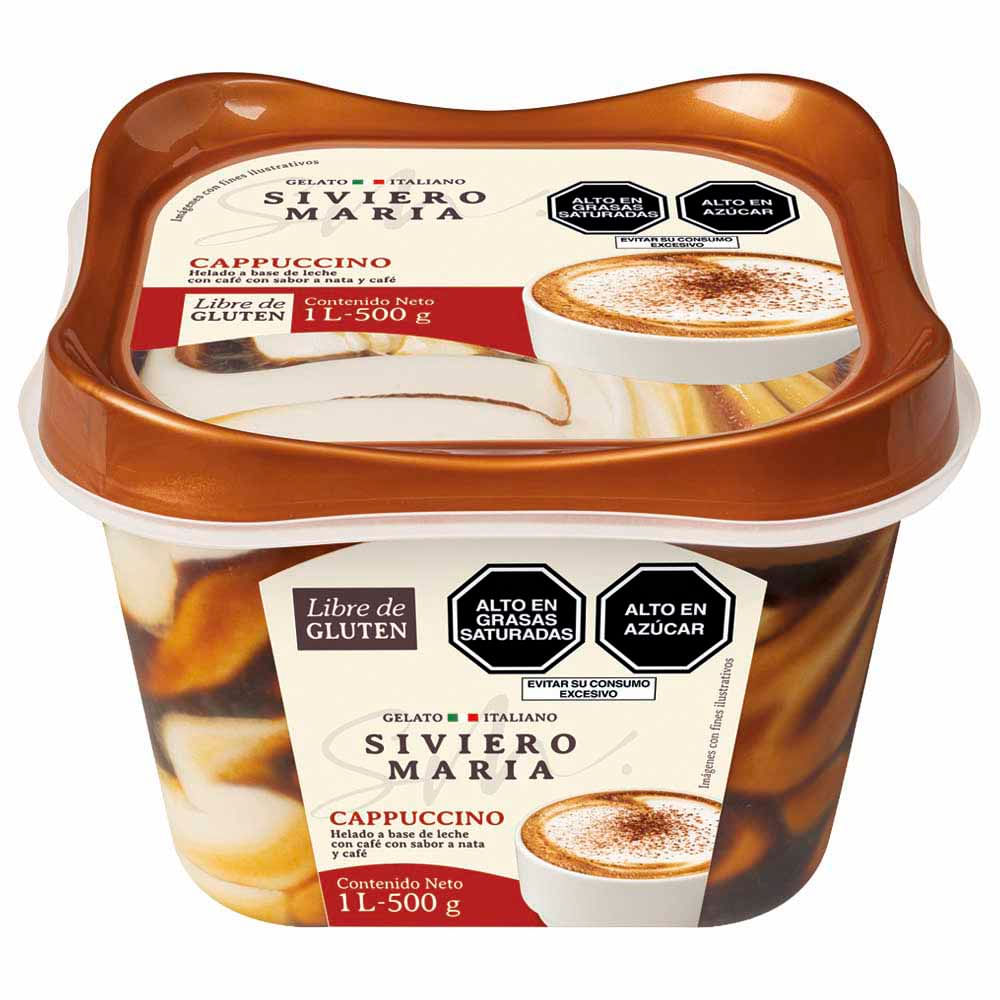 Helado SIVIERO MARIA Cappuccino Pote 1L