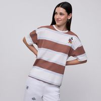 Polo Mujer Rayas Disney Manga Corta