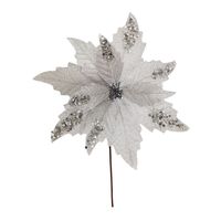 Poinsetia 11P 30 x 30 cm Plateado