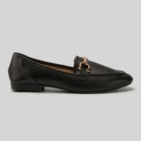 Mocasines Mujer Madison Hebilla Negro