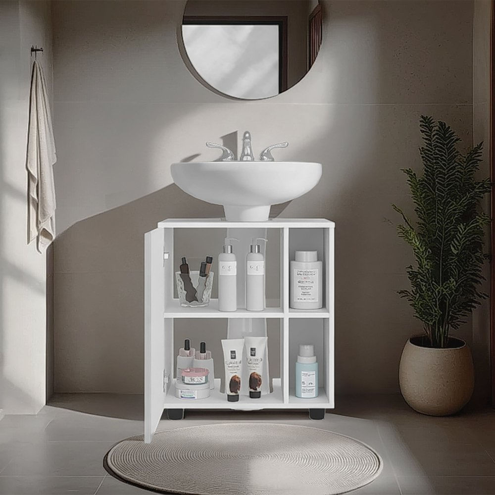 Mueble Para Lavamanos 1 Puerta Pascuale Blanco