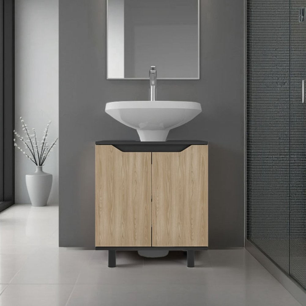 Mueble Para Lavamanos Marlo Wengue Fresno