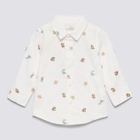 Camisa Manga Larga Para Bebé Niño Mini Print Baby Circus