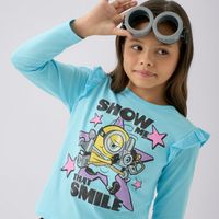 Polo Manga Larga Para Niña Alita Minions