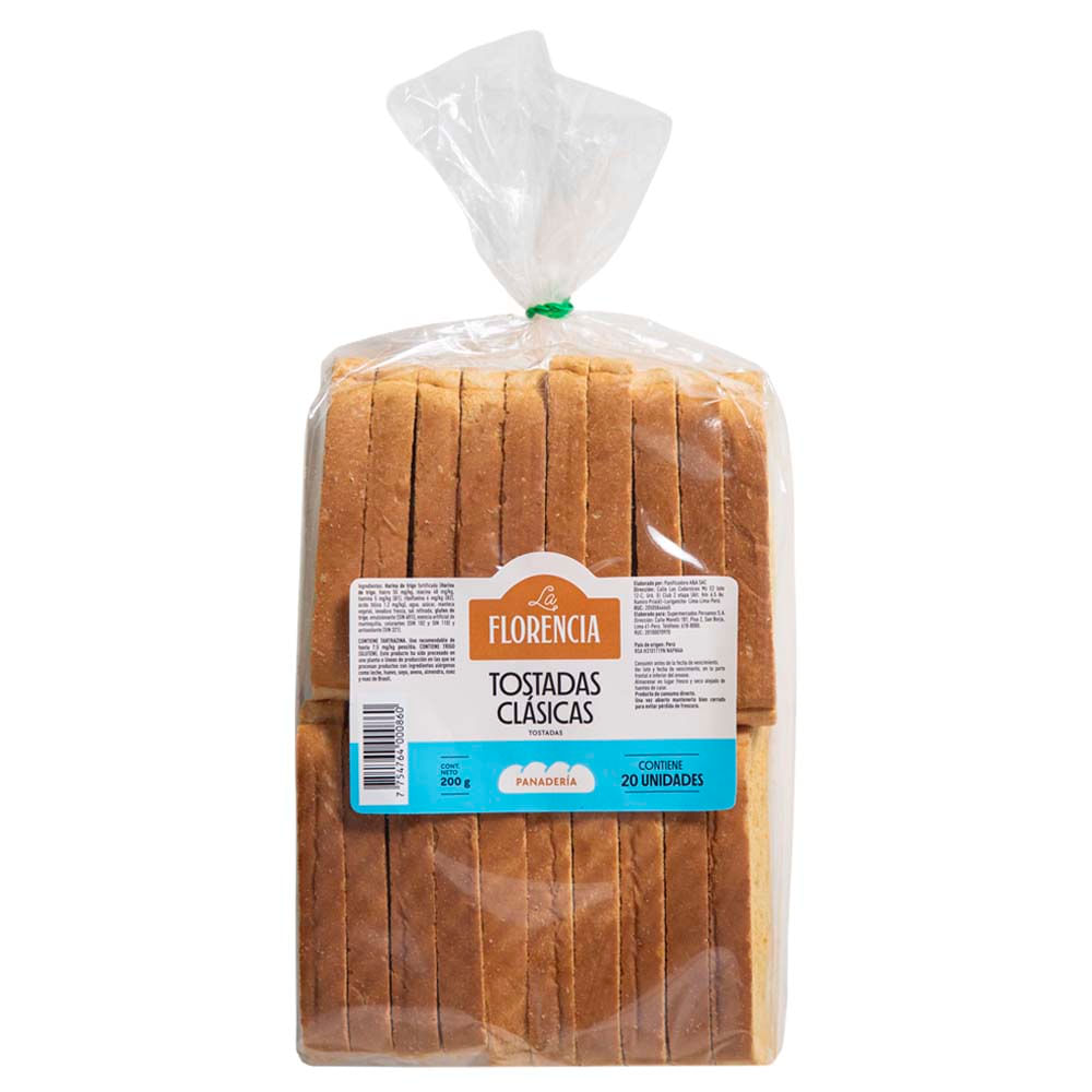 Tostadas Clásicas LA FLORENCIA Bolsa 200g